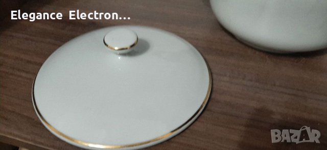 Български Порцеланов Супник със Златен кант , снимка 8 - Други - 38095401