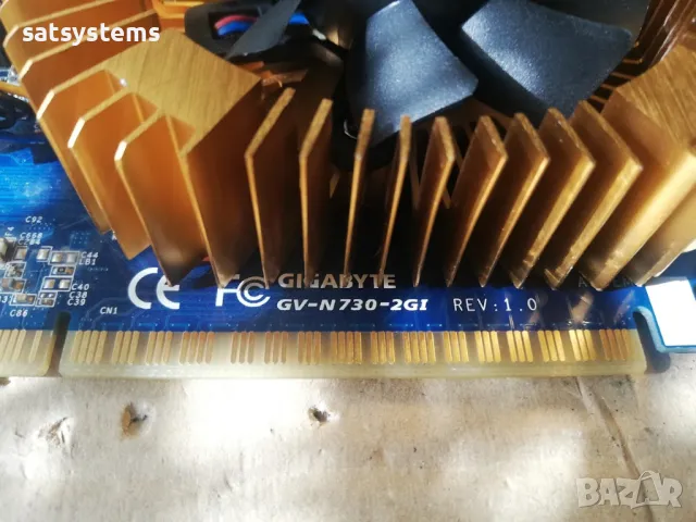 Видео карта NVidia GeForce Gigabyte GT730 2048MB GDDR3 128bit PCI-E, снимка 7 - Видеокарти - 47838154