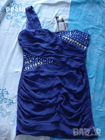 Нова къса синя рокля