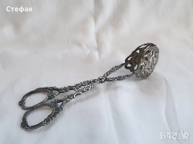 Посребрена щипка, снимка 1