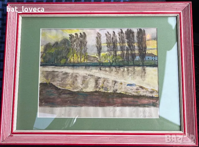 Художник ЛЮБЕН ПЕТРОВ “Червения” Майсторска картина подписана 