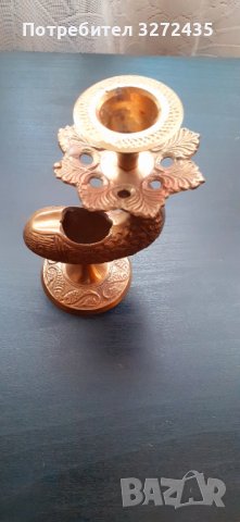 Красив, малък свещник-риба, снимка 2 - Антикварни и старинни предмети - 38527558