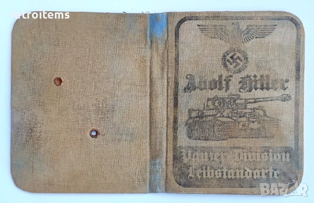 Немски документ от Втората световна война - SS Adolf Hitler, снимка 3 - Антикварни и старинни предмети - 51063684