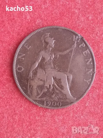 1 пени 1900 г. Великобритания.