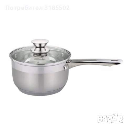 Касерола с капак Rosberg, 16 см, Неръждаема стомана