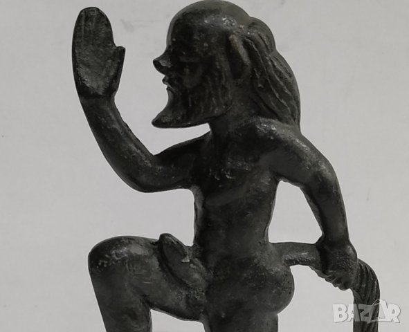 Бронзова статуетка на Сатир, снимка 3 - Антикварни и старинни предмети - 29699261