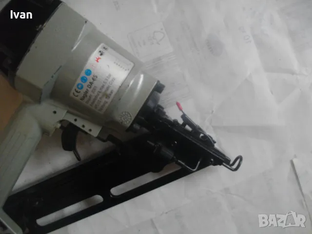 ПНЕВМАТИЧЕН ИНДУСТРИАЛЕН ТАКЕР ЗА ПИРОНИ РАЗМЕР 32-64мм 34 ГРАДУСА КАТО НОВ ГОЛЯМ С БЪРЗА СИСТЕМА, снимка 5 - Други инструменти - 48707902