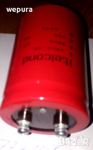 Филтров електролитен кондензатор3300 mF 400 V за СО и други заваръчни апарати, снимка 2 - Други инструменти - 38722008