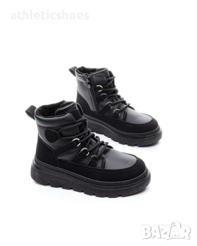 Дамски зимни боти на палтформа -2097, снимка 3 - Дамски боти - 52103999