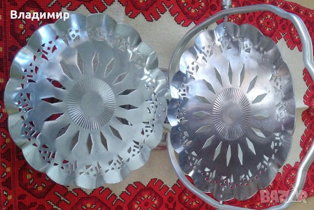 Сгъваема фруктиера - 3 части, неръждаема, снимка 5 - Други - 29857991