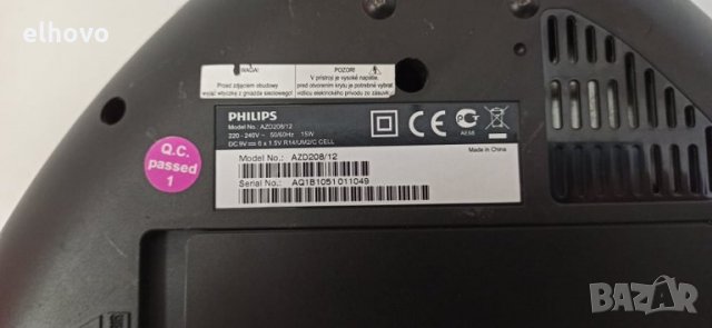 CD player с радио Philips AZD208/12, снимка 4 - Аудиосистеми - 30905619