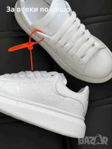 Alexander McQueen Дамски Бели Маратонки👟Дамски Спортни Обувки В Бял Цвят Александър Макуин Код E307, снимка 4 - Маратонки - 50416647