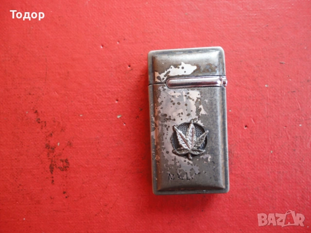 Посребрена метална запалка , снимка 6 - Запалки - 53028256