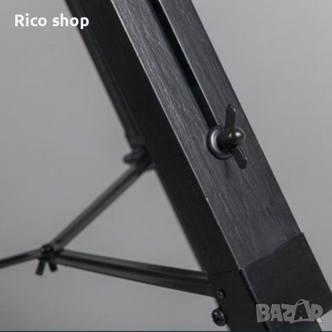 Подова лампа със статив от антично дърво в модерен стил., снимка 3 - Други - 39806960