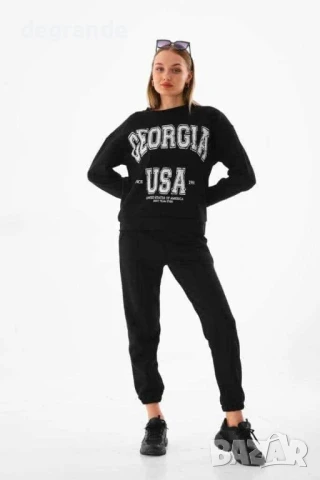 Дамски спортен екип Georgia USA наличен в черно и Синьо, снимка 2 - Спортни екипи - 51389049
