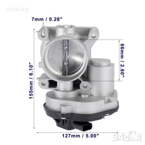 4M5G9F991EC Дросел за Форд Мондео 4 - бензин , снимка 2 - Части - 39147635