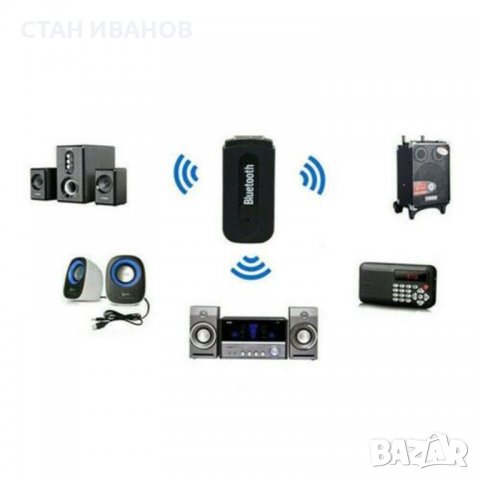 Bluetooth аудио приемник и адаптер PL-B02 с USB и AUX, Черен, снимка 9 - Bluetooth тонколони - 37995347