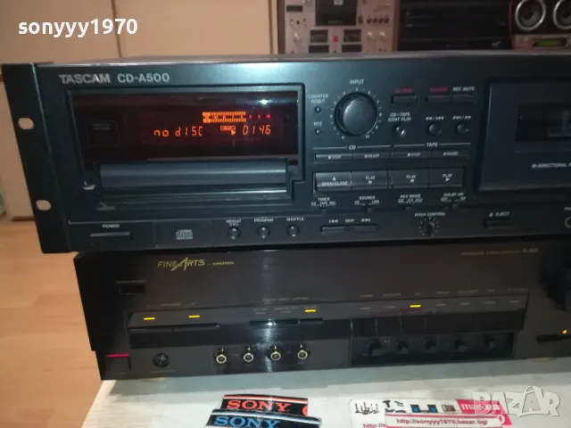 FINE ARTS AMPLI & TASCAM CD DECK-SWISS 1502251943, снимка 7 - Ресийвъри, усилватели, смесителни пултове - 49144065
