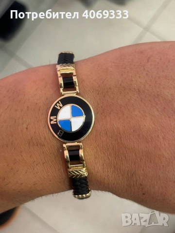 Златна гривна BMW  14к нова, снимка 10 - Пръстени - 49876598