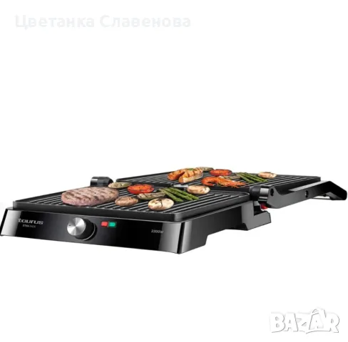 Бездимна скара- контактен грил Taurus  Etna inox 2200w, снимка 4 - Скари - 48250306