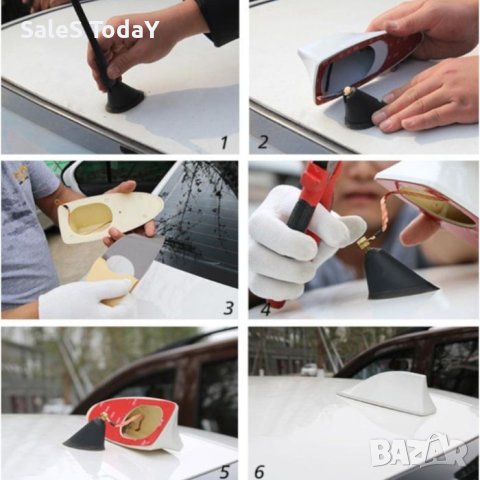 Антена електрическа, Акула, тъмно сива, снимка 2 - Части - 42819334