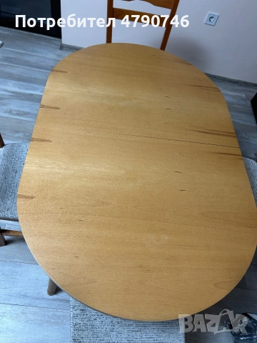 Трапезна маса с 4 стола, снимка 3 - Маси - 54129066