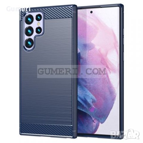 Samsung Galaxy S22 Ultra 5G Противоударен Силиконов Гръб - Карбон, снимка 14 - Калъфи, кейсове - 36850504