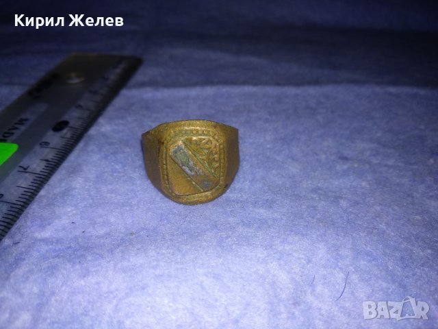 СТАРИНЕН АРИСТОКРАТИЧЕН ОРНАМЕНТИРАН КЛАСИЧЕСКИ РЕТРО МЕДЕН ПРЪСТЕН МАЙСТОРСКИ За КОЛЕКЦИЯ 36608, снимка 15 - Антикварни и старинни предмети - 39723555