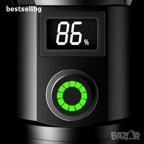 LED лазерен фенер мощен акумулаторен прожектор презареждаем и зарядно, снимка 7 - Къмпинг осветление - 47691652