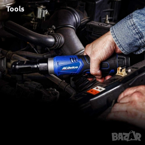 ACDelco  G12 12V Li-Ion 3/8" Cordless Ratchet Wrench Kit + Socket Set, снимка 4 - Други инструменти - 52878979