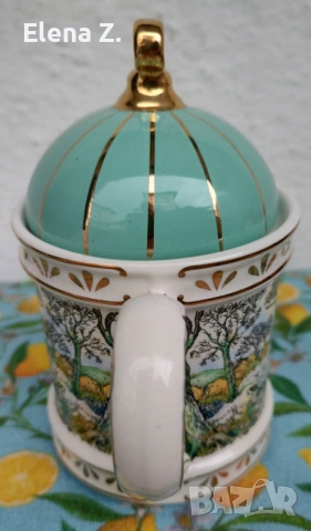 Sadler винтидж чайник с ловни сцени, снимка 4 - Декорация за дома - 53999818