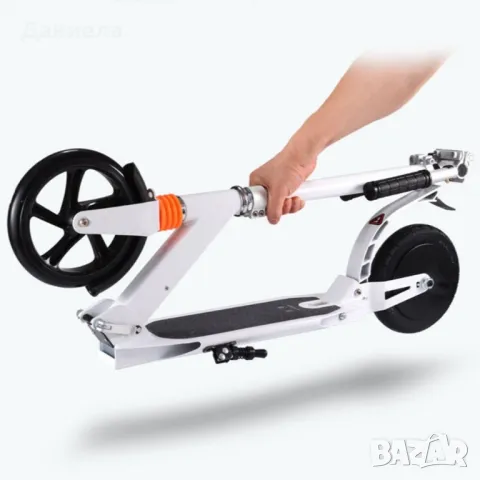 Сгъваема електрическа тротинетка с 8 инча гуми и скорост до 15 км./час SCOOTER5, снимка 6 - Други спортове - 50260216