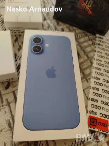 IPhone 16 128GB Blue + Huawei Watch GT 7 Pro, снимка 2 - Apple iPhone - 56136127