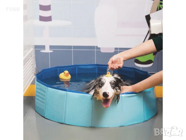 НОВИ! Басейн за куче Ø80х30см сгъваем басейн за кучета, снимка 2 - Други стоки за животни - 51286753