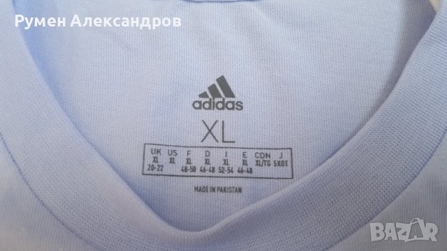 Нова виолетова дамска тениска Adidas размер XL, снимка 9 - Тениски - 50488442