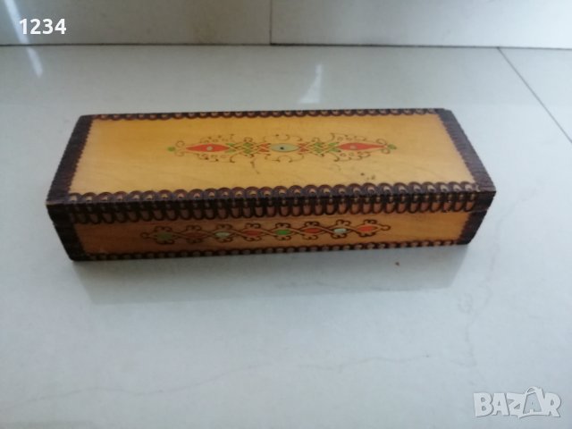 Дървена кутия моливник 21 х 7 х 4 см. , снимка 9 - Други стоки за дома - 36902057