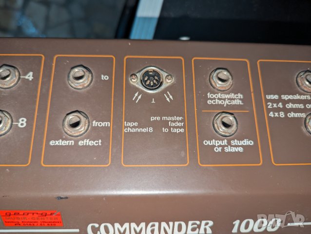 Solton Commander 1000 8 канален миксер с усилвател моно, снимка 8 - Други - 42398099