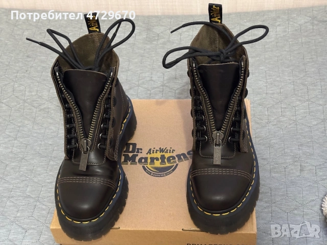 Боти Dr. Martens Sinlar, Dark Toupe, Orleans, снимка 6 - Дамски боти - 53376471