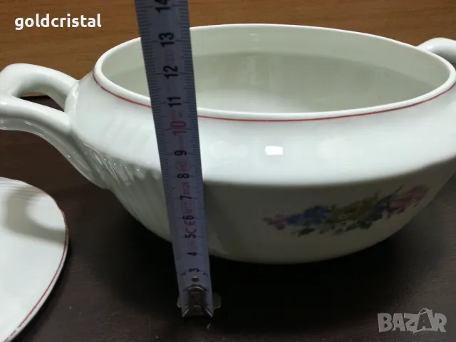 стар български порцелан супник , снимка 4 - Антикварни и старинни предмети - 48829220