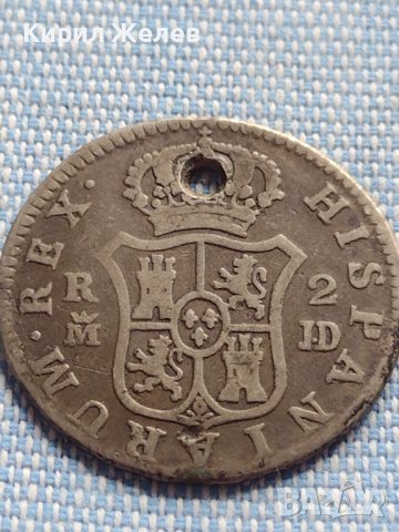 Сребърна монета 2 реала 1785г. Карлос трети Мадрид Испания 13785, снимка 6 - Нумизматика и бонистика - 42900609