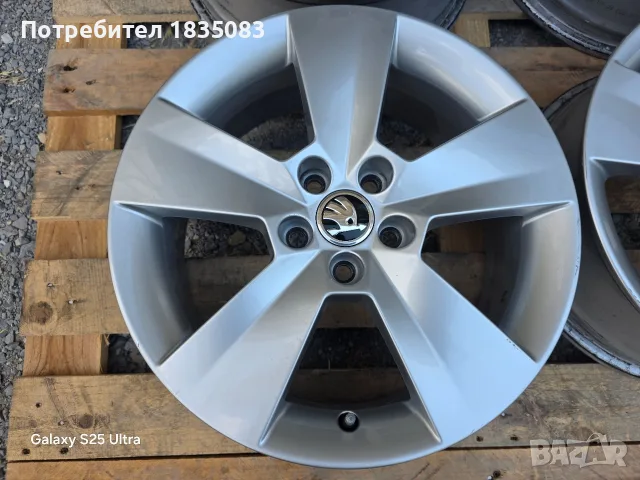 Лети джанти 16ки 5х100 Skoda, снимка 5 - Гуми и джанти - 55825741