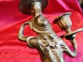 Рядък АРТ ДЕКО Бронзов Свещник ,с Женска Фигура , снимка 8