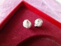 Сребърни обеци 925, снимка 6