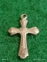 Винтидж бижу сребърен кръст красива орнаментика ювелирна изработка 52492, снимка 3