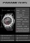 SMAEL Silver Black 8060 Мъжки спортен кварцов и цифров часовник., снимка 5