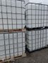 1000л. IBC контейнер/резервоар с решетка- ЧИСТО НОВИ за храни или АДР сертификат, снимка 1