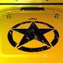 Стикер лепенка звезда в три цвята 15см, 25 см,  35 см, 50 см за джип пикап кола автомобил + подарък, снимка 12