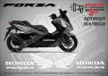 Forza Honda стикери надписи SM-H-FORZA-GR, снимка 1