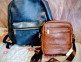 Нова Луксозна кожена раница, снимка 4