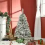 Изкуствена коледна елха HOMCOM, снежен ефект, снимка 2
